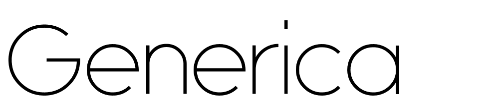 generica font family download free