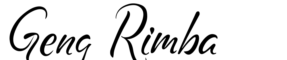 geng-rimba font family download free