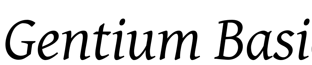 Gentium-Basic-Italic font family download free