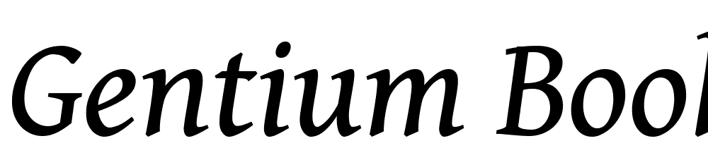 Gentium-Book-Plus-Italic font family download free