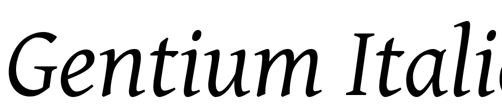 Gentium-Italic font family download free