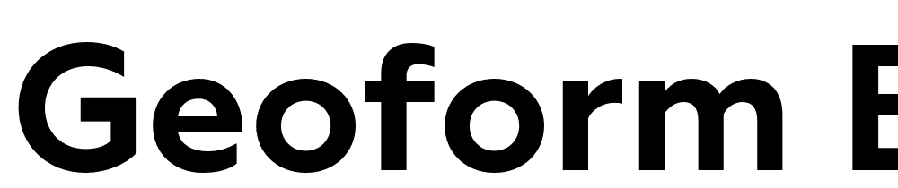 Geoform-Bold font family download free