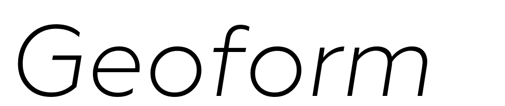 geoform font family download free