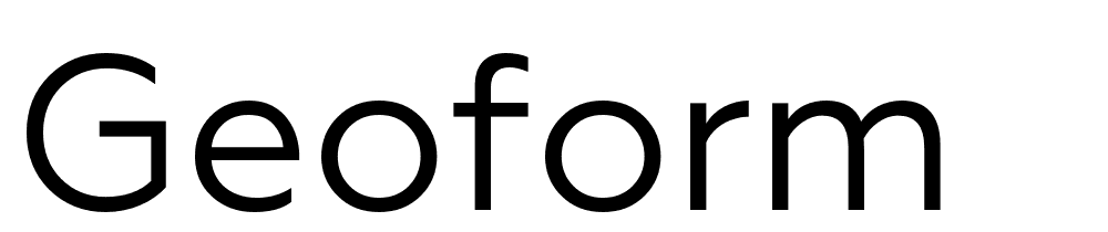 Geoform font family download free