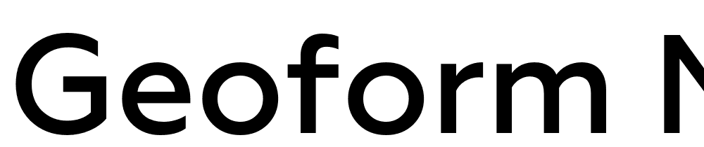 Geoform-Medium font family download free