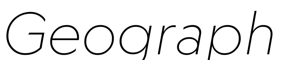 Geograph-Edit-Thin-Italic font family download free