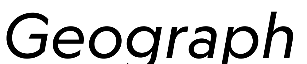 Geograph-Italic font family download free