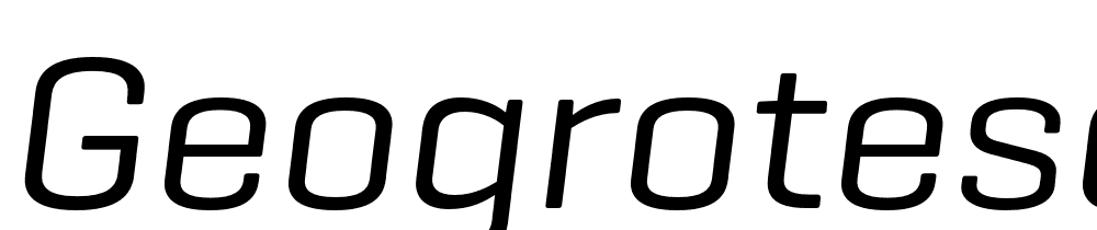 Geogrotesque-Wide-TRIAL-Rg-Italic font family download free