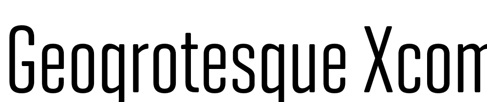 Geogrotesque-XComp-TRIAL-Rg font family download free