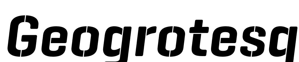 GeogrotesqueSteA-TRIAL-SmBd-Italic font family download free