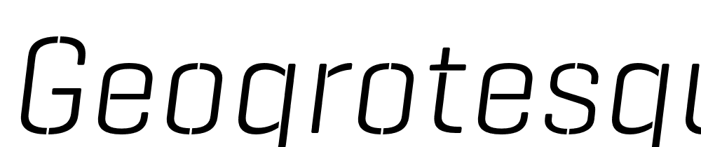 GeogrotesqueStencil-A-TRIAL-Lt-Italic font family download free