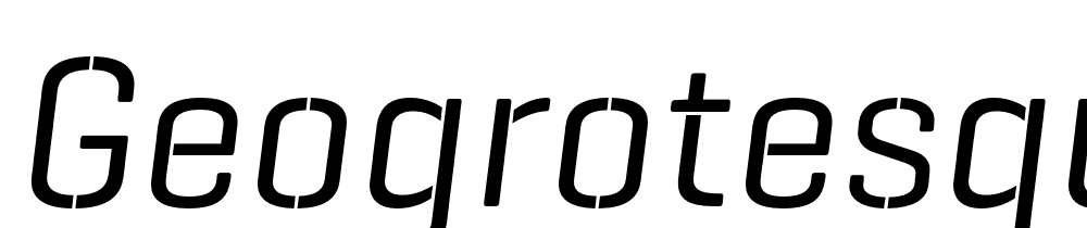 GeogrotesqueStencil-A-TRIAL-Rg-Italic font family download free