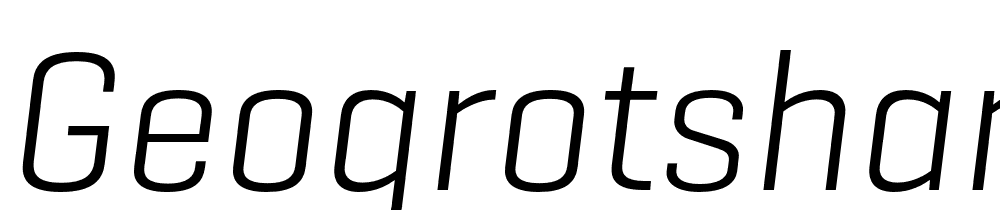 GeogrotSharp-TRIAL-Light-Italic font family download free