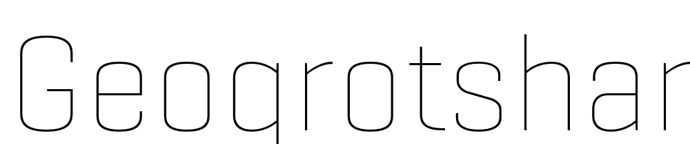 GeogrotSharp-TRIAL-Thin font family download free