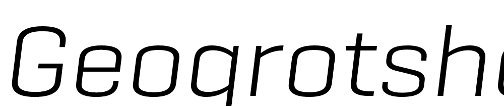 GeogrotSharp-TRIAL-Wide-Lt-Italic font family download free