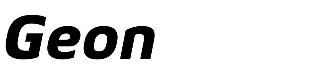 Geon font family download free