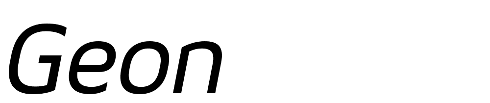 Geon font family download free