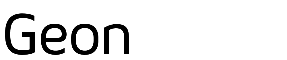 Geon font family download free