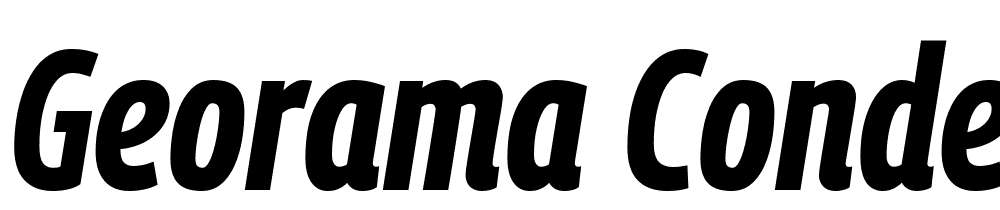 Georama-Condensed-Bold-Italic font family download free