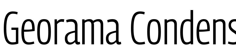 Georama-Condensed-Light font family download free