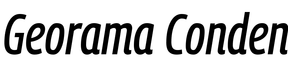 Georama-Condensed-Medium-Italic font family download free