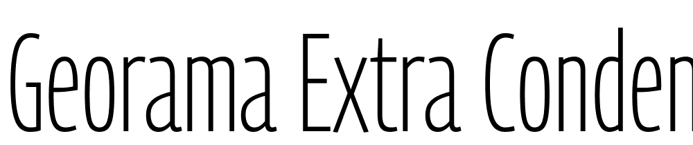 Georama-Extra-Condensed-ExtraLight font family download free