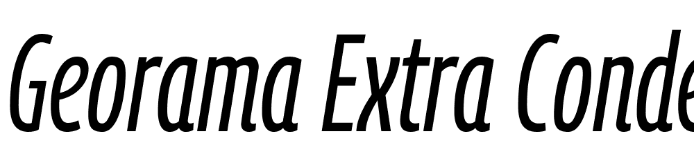 Georama-Extra-Condensed-Italic font family download free