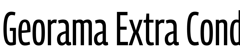 Georama-Extra-Condensed-Regular font family download free