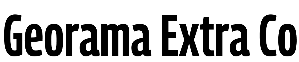 Georama-Extra-Condensed-SemiBold font family download free