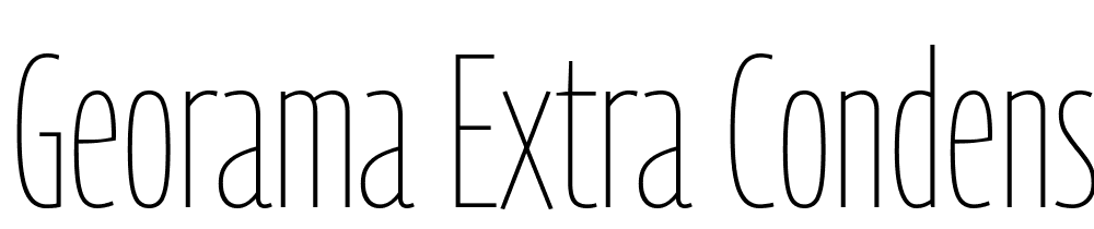 Georama-Extra-Condensed-Thin font family download free