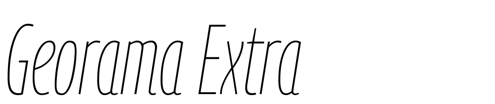 Georama Extra font family download free