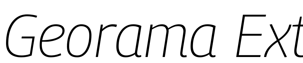 Georama-ExtraLight-Italic font family download free