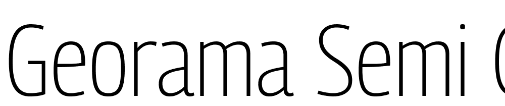 Georama-Semi-Condensed-ExtraLight font family download free