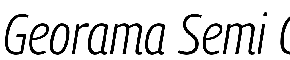 Georama-Semi-Condensed-Light-Italic font family download free