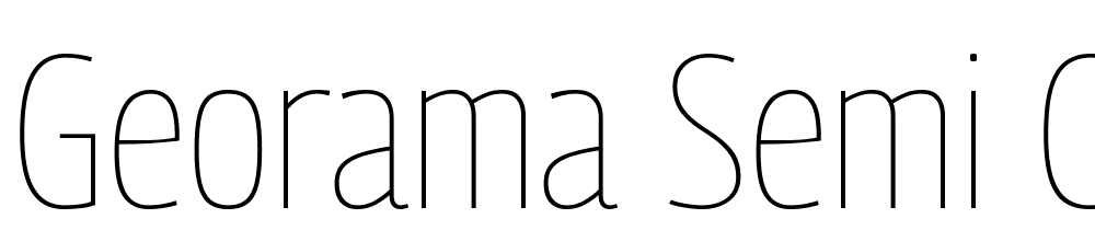 Georama-Semi-Condensed-Thin font family download free