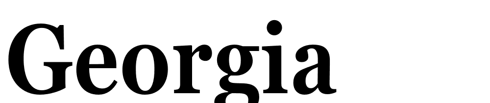 Georgia font family download free