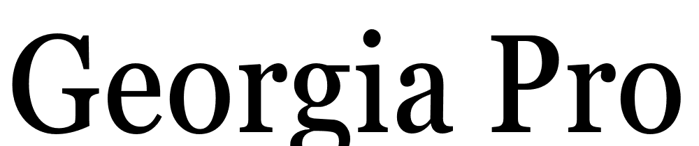 Georgia-Pro-Cond font family download free