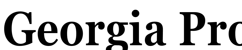 Georgia-Pro-Cond-SemiBold font family download free