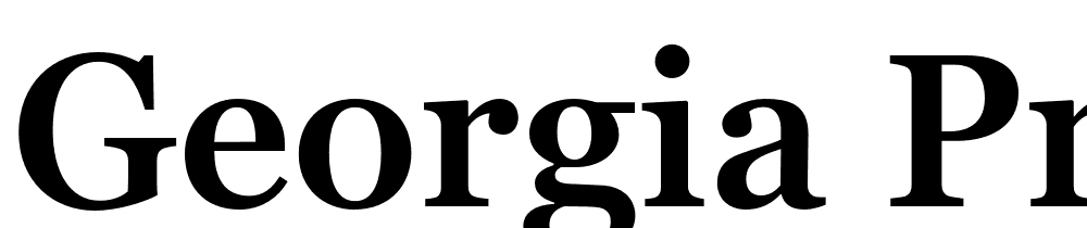 Georgia-Pro-SemiBold font family download free