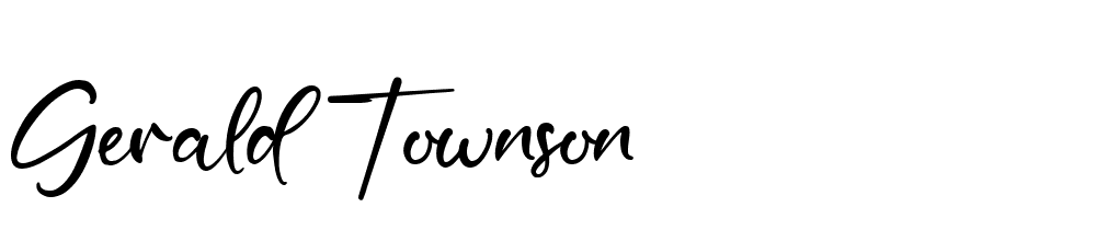 Gerald Townson font family download free