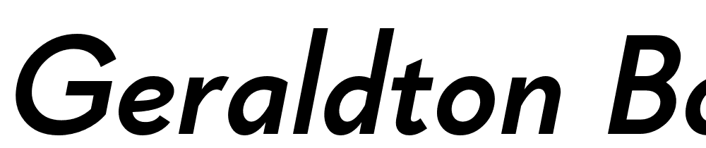 Geraldton-Bold-Italic font family download free