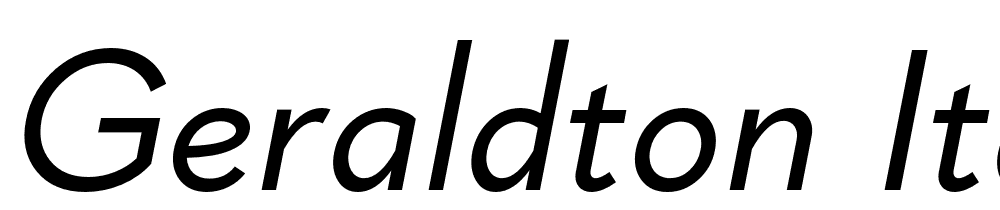 Geraldton-Italic font family download free