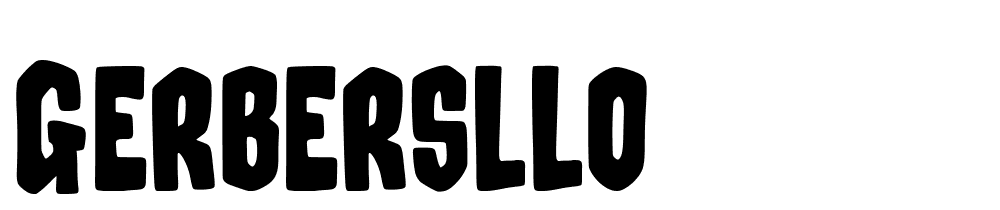 gerbersllo font family download free