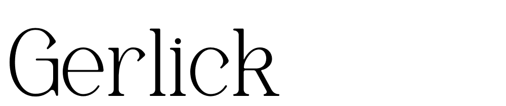 gerlick font family download free