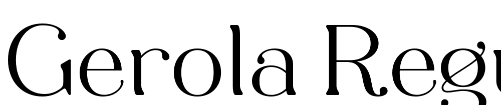 Gerola-Regular font family download free