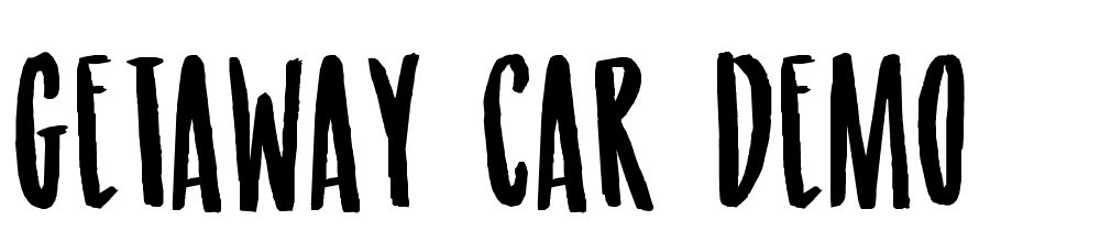 Getaway Car DEMO font family download free