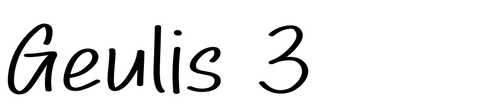 geulis-3 font family download free