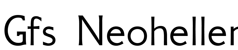 gfs-neohellenic font family download free