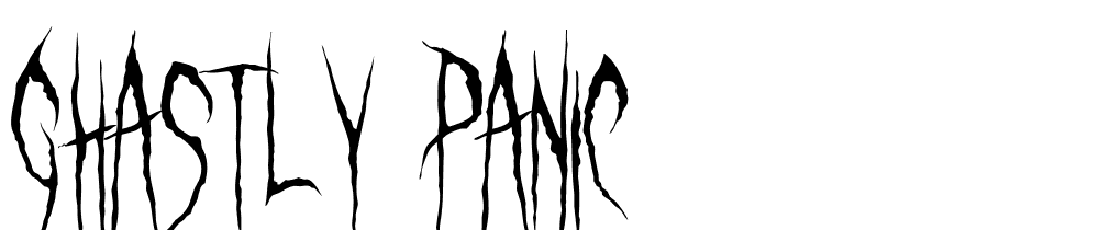 Ghastly-Panic font family download free