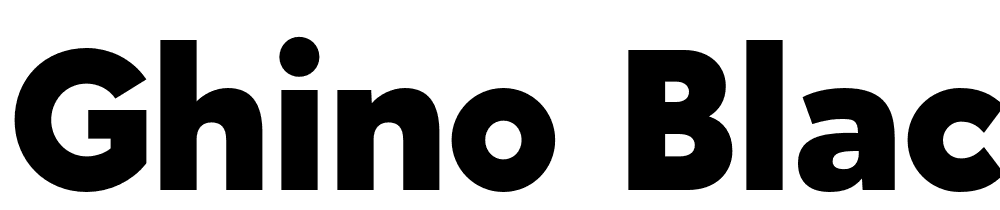 Ghino-Black font family download free